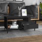 vidaXL Couchtisch Schwarz 90x49x45 cm Holzwerkstoff vidaXL Couchtisch Schwarz 90x49x45 cm Holzwerkstoff