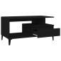vidaXL Couchtisch Schwarz 90x49x45 cm Holzwerkstoff vidaXL Couchtisch Schwarz 90x49x45 cm Holzwerkstoff