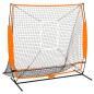 vidaXL Multisport-Übungsnetz Baseball Schwarz 174x76x158,5 cm vidaXL Multisport-Übungsnetz Baseball Schwarz 174x76x158,5 cm