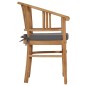 Gartenstühle mit Kissen 2 Stk. Teak Massivholz Gartenstühle mit Kissen 2 Stk. Teak Massivholz