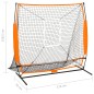 vidaXL Multisport-Übungsnetz Baseball Schwarz 174x76x158,5 cm vidaXL Multisport-Übungsnetz Baseball Schwarz 174x76x158,5 cm