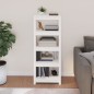 vidaXL Bücherregal Weiß 50x35x125,5 cm Massivholz Kiefer vidaXL Bücherregal Weiß 50x35x125,5 cm Massivholz Kiefer