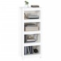 vidaXL Bücherregal Weiß 50x35x125,5 cm Massivholz Kiefer vidaXL Bücherregal Weiß 50x35x125,5 cm Massivholz Kiefer