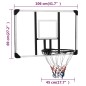 vidaXL Basketballkorb Transparent 106x69x3 cm Polycarbonat vidaXL Basketballkorb Transparent 106x69x3 cm Polycarbonat
