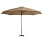vidaXL Ampelschirm mit Aluminium-Mast Taupe 300 cm vidaXL Ampelschirm mit Aluminium-Mast Taupe 300 cm