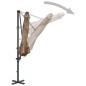 vidaXL Ampelschirm mit Aluminium-Mast Taupe 300 cm vidaXL Ampelschirm mit Aluminium-Mast Taupe 300 cm