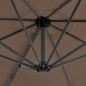 vidaXL Ampelschirm mit Aluminium-Mast Taupe 300 cm vidaXL Ampelschirm mit Aluminium-Mast Taupe 300 cm