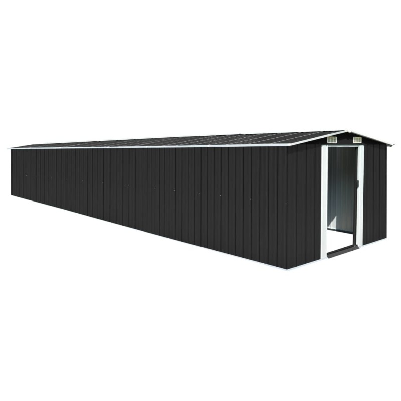 vidaXL Gerätehaus Anthrazit 257x779x181 cm Verzinkter Stahl vidaXL Gerätehaus Anthrazit 257x779x181 cm Verzinkter Stahl