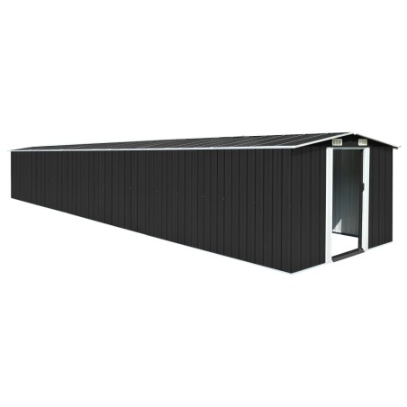 vidaXL Gerätehaus Anthrazit 257x779x181 cm Verzinkter Stahl