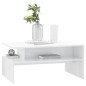 vidaXL Couchtisch Hochglanz-Weiß 90x60x42,5 cm Holzwerkstoff vidaXL Couchtisch Hochglanz-Weiß 90x60x42,5 cm Holzwerkstoff