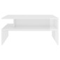 vidaXL Couchtisch Hochglanz-Weiß 90x60x42,5 cm Holzwerkstoff vidaXL Couchtisch Hochglanz-Weiß 90x60x42,5 cm Holzwerkstoff