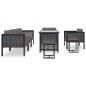 8-tlg. Garten-Lounge-Set mit Auflagen Poly Rattan Anthrazit 8-tlg. Garten-Lounge-Set mit Auflagen Poly Rattan Anthrazit