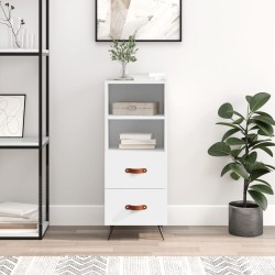 vidaXL Sideboard Weiß 34,5x34x90 cm Holzwerkstoff