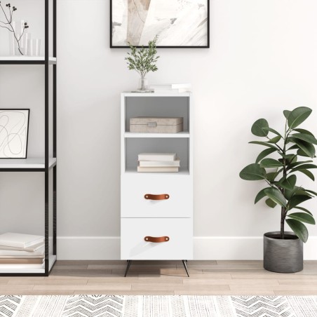 vidaXL Sideboard Weiß 34,5x34x90 cm Holzwerkstoff