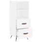 vidaXL Sideboard Weiß 34,5x34x90 cm Holzwerkstoff vidaXL Sideboard Weiß 34,5x34x90 cm Holzwerkstoff