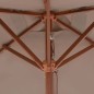 vidaXL Sonnenschirm mit Holzmast 150 x 200 cm Taupe vidaXL Sonnenschirm mit Holzmast 150 x 200 cm Taupe