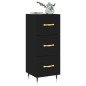 vidaXL Sideboard Schwarz 34,5x34x90 cm Holzwerkstoff vidaXL Sideboard Schwarz 34,5x34x90 cm Holzwerkstoff
