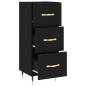vidaXL Sideboard Schwarz 34,5x34x90 cm Holzwerkstoff vidaXL Sideboard Schwarz 34,5x34x90 cm Holzwerkstoff