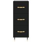 vidaXL Sideboard Schwarz 34,5x34x90 cm Holzwerkstoff vidaXL Sideboard Schwarz 34,5x34x90 cm Holzwerkstoff