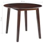 vidaXL Klappbarer Esstisch Rund MDF Braun vidaXL Klappbarer Esstisch Rund MDF Braun