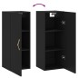 vidaXL Wandschrank Schwarz 34,5x34x90 cm vidaXL Wandschrank Schwarz 34,5x34x90 cm