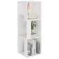 vidaXL Eckregal Weiß 33x33x100 cm Holzwerkstoff vidaXL Eckregal Weiß 33x33x100 cm Holzwerkstoff