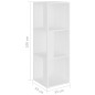 vidaXL Eckregal Weiß 33x33x100 cm Holzwerkstoff vidaXL Eckregal Weiß 33x33x100 cm Holzwerkstoff