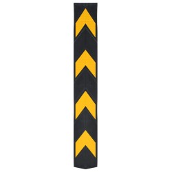 vidaXL Reflektierende Eckschützer 5 Stück Gummi 80 cm 