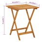 vidaXL Klappbarer Gartentisch 60x60x75 cm Massivholz Akazie vidaXL Klappbarer Gartentisch 60x60x75 cm Massivholz Akazie