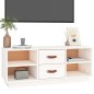 vidaXL TV-Schrank Weiß 100x34x40 cm Massivholz Kiefer vidaXL TV-Schrank Weiß 100x34x40 cm Massivholz Kiefer