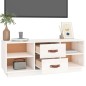 vidaXL TV-Schrank Weiß 100x34x40 cm Massivholz Kiefer vidaXL TV-Schrank Weiß 100x34x40 cm Massivholz Kiefer