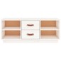 vidaXL TV-Schrank Weiß 100x34x40 cm Massivholz Kiefer vidaXL TV-Schrank Weiß 100x34x40 cm Massivholz Kiefer