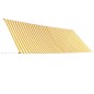 vidaXL Einziehbare Markise 400×150 cm Gelb und Weiß vidaXL Einziehbare Markise 400×150 cm Gelb und Weiß