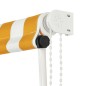 vidaXL Einziehbare Markise 400×150 cm Gelb und Weiß vidaXL Einziehbare Markise 400×150 cm Gelb und Weiß