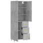 vidaXL Highboard Betongrau 69,5x34x180 cm Holzwerkstoff vidaXL Highboard Betongrau 69,5x34x180 cm Holzwerkstoff