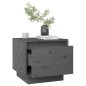 vidaXL Nachttische 2 Stk. Grau 35x34x32 cm Massivholz Kiefer vidaXL Nachttische 2 Stk. Grau 35x34x32 cm Massivholz Kiefer