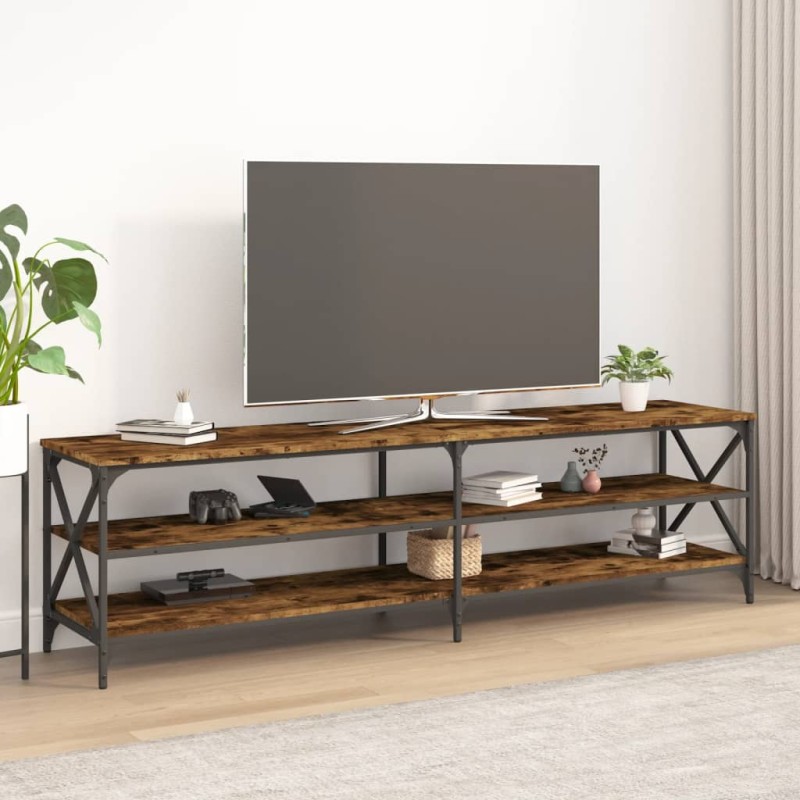 vidaXL TV-Schrank Räuchereiche 180x40x50 cm Holzwerkstoff vidaXL TV-Schrank Räuchereiche 180x40x50 cm Holzwerkstoff