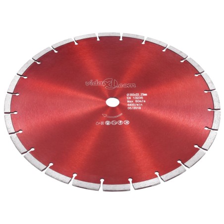 vidaXL Diamant-Trennscheibe Stahl 350 mm