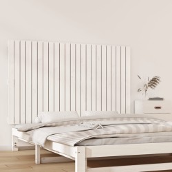 vidaXL Wand-Kopfteil Weiß 147x3x90 cm Massivholz Kiefer