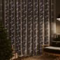 vidaXL LED-Lichtervorhang 3x3 m 300 LED Kaltweiß 8 Funktionen vidaXL LED-Lichtervorhang 3x3 m 300 LED Kaltweiß 8 Funktionen