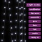 vidaXL LED-Lichtervorhang 3x3 m 300 LED Kaltweiß 8 Funktionen vidaXL LED-Lichtervorhang 3x3 m 300 LED Kaltweiß 8 Funktionen