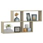 vidaXL Wandregal Sonoma-Eiche 100x18x53 cm Holzwerkstoff vidaXL Wandregal Sonoma-Eiche 100x18x53 cm Holzwerkstoff