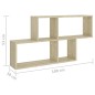 vidaXL Wandregal Sonoma-Eiche 100x18x53 cm Holzwerkstoff vidaXL Wandregal Sonoma-Eiche 100x18x53 cm Holzwerkstoff