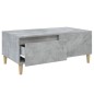 vidaXL Couchtisch Betongrau 90x50x36,5 cm Holzwerkstoff vidaXL Couchtisch Betongrau 90x50x36,5 cm Holzwerkstoff
