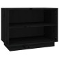vidaXL Schuhschrank Schwarz 60x34x45 cm Massivholz Kiefer vidaXL Schuhschrank Schwarz 60x34x45 cm Massivholz Kiefer