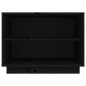 vidaXL Schuhschrank Schwarz 60x34x45 cm Massivholz Kiefer vidaXL Schuhschrank Schwarz 60x34x45 cm Massivholz Kiefer