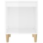 vidaXL Nachttisch Hochglanz-Weiß 40x35x50 cm Holzwerkstoff vidaXL Nachttisch Hochglanz-Weiß 40x35x50 cm Holzwerkstoff