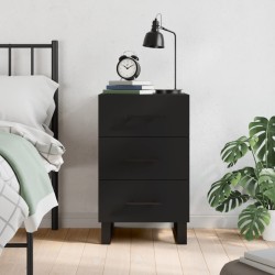 vidaXL Nachttisch Schwarz 40x40x66 cm Holzwerkstoff
