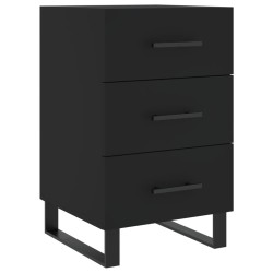 vidaXL Nachttisch Schwarz 40x40x66 cm Holzwerkstoff