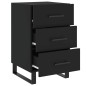 vidaXL Nachttisch Schwarz 40x40x66 cm Holzwerkstoff